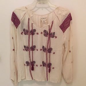 Denim & Supply Ralph Lauren White Boho Blouse S/P